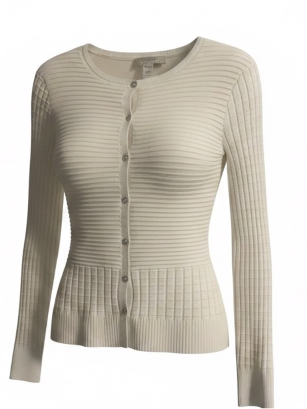 St John collection Women's Mixed Stitch Fine Gauge Cardigan